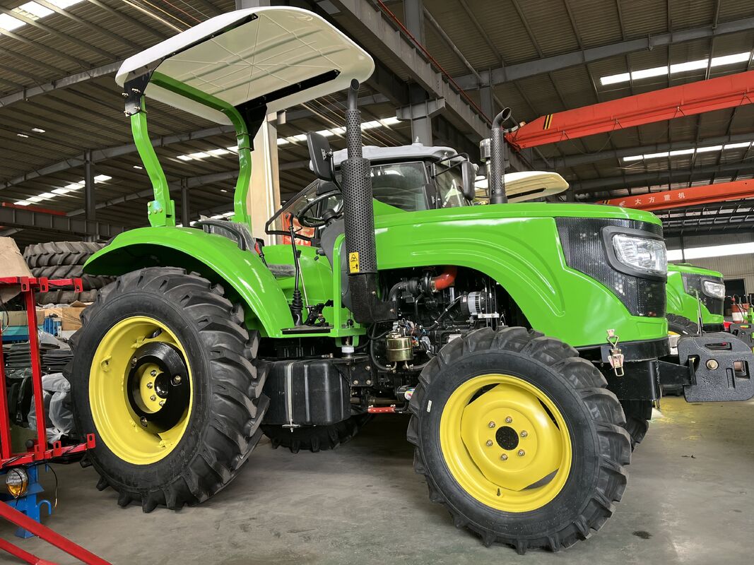 Tractor agrícola automático de 4x4 motores diesel de 100 CV de alta potencia con transmisión de engranajes y larga vida útil