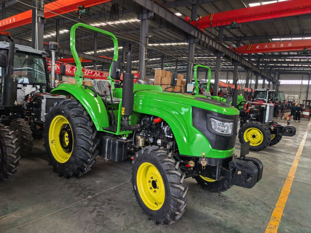 Tractor agrícola automático de 4x4 motores diesel de 100 CV de alta potencia con transmisión de engranajes y larga vida útil