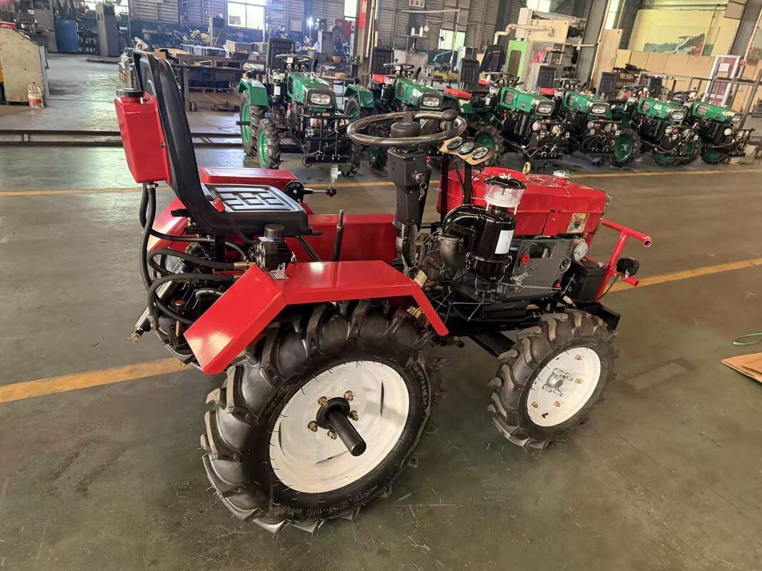 Tractor de cuatro ruedas con bajos requisitos de mantenimiento y componentes duraderos que minimizan los tiempos de inactividad y los costos operativos
